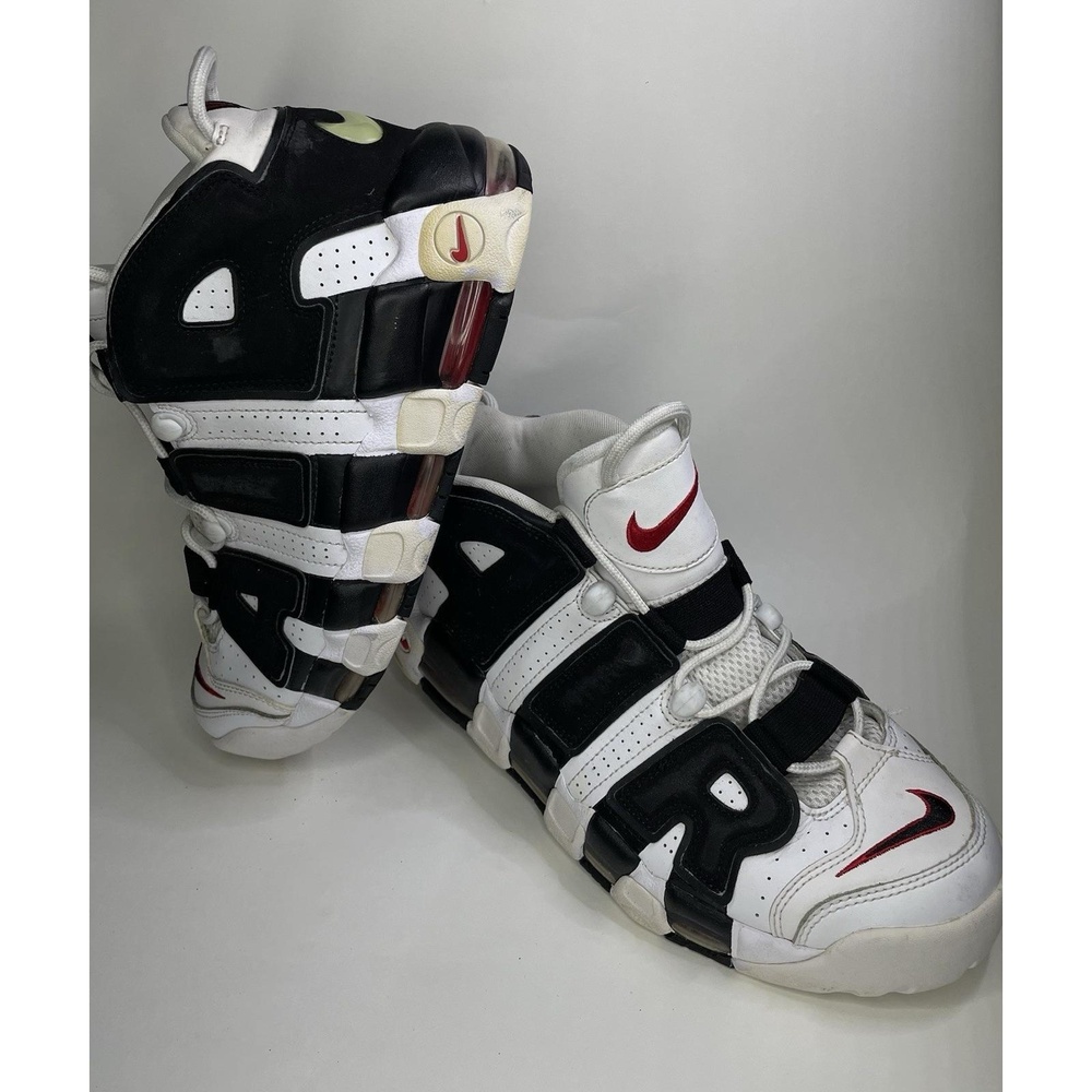 NIKE AIR MORE UPTEMPO 2020 414962-105 HIGH-TOP SNEAKERS WHITE US9.5 27.5cm Used